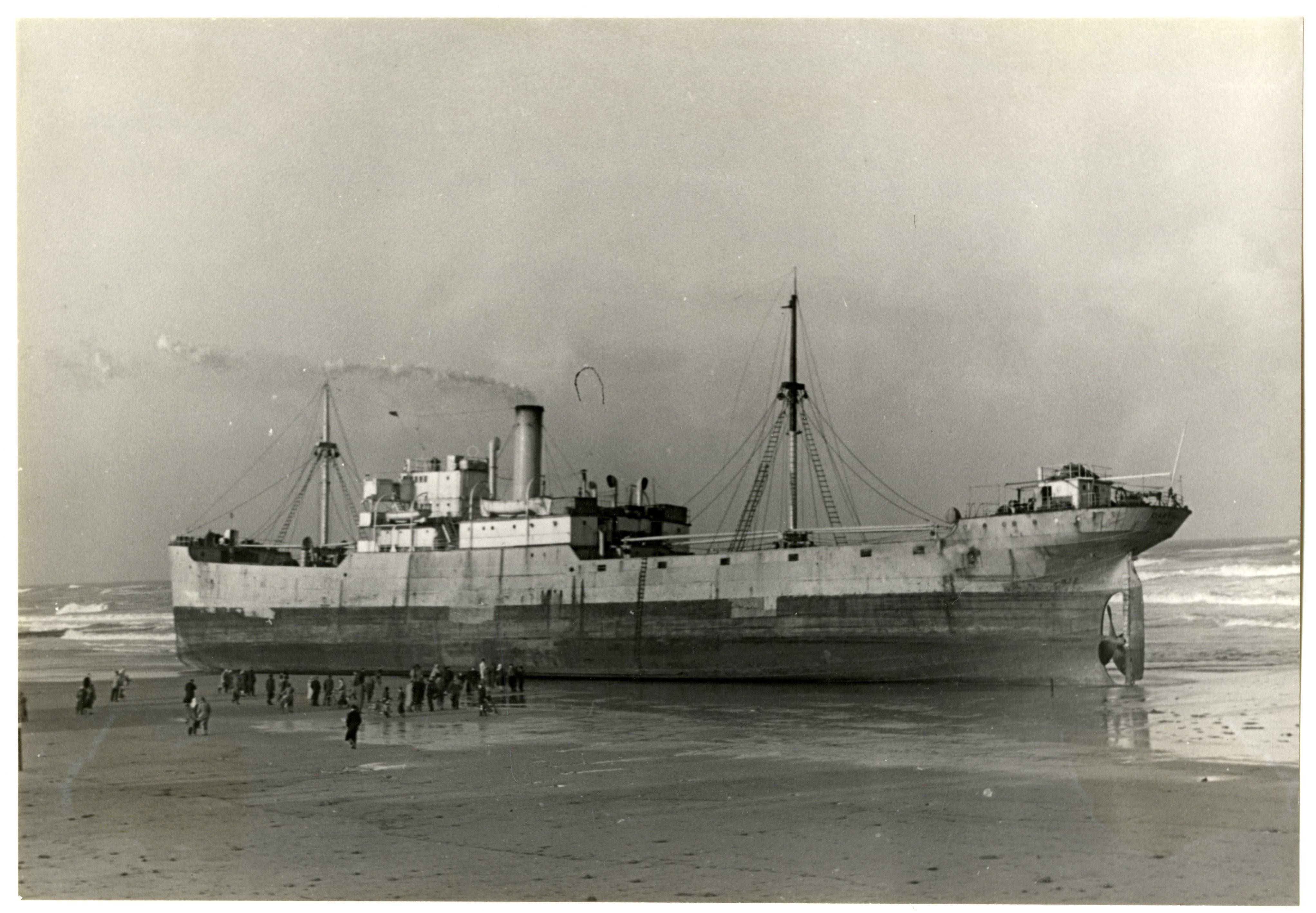 Stranding van vrachtschip Carthage